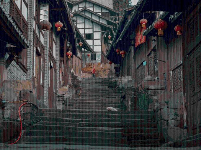 手绘国潮长图|窗外归途,神州万里新风貌